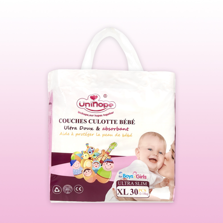 Unihope Pink And Purple Baby Diapers XL